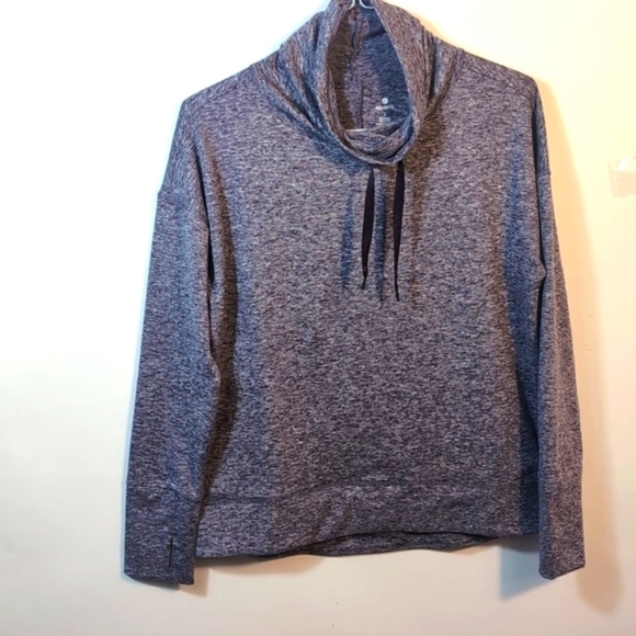 Apana Cowl Neck Drawstring Sweater Purple Size Large - Picture 2 of 11